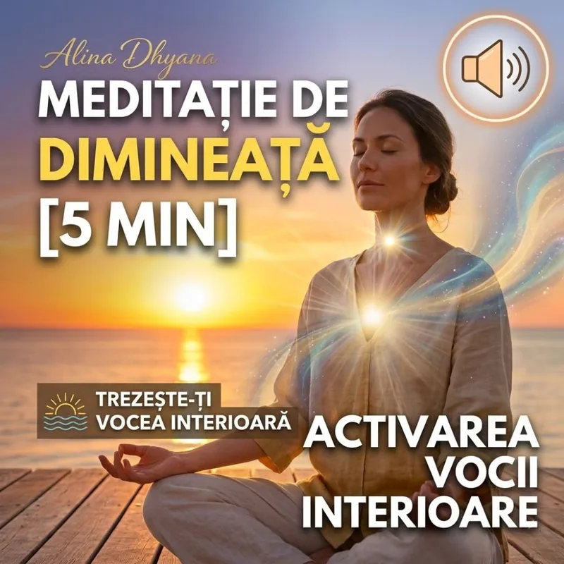Cover art for the guided morning meditation Trezeste-ti Vocea Interioara